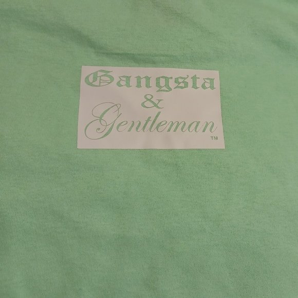 Medium short sleeve tee shirt mint green by Gangsta & Gentleman LLC. - Picture 2 of 3